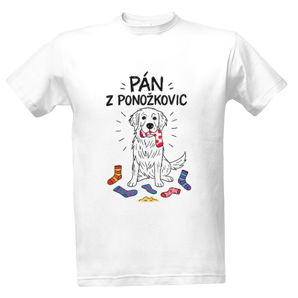 Tričko s potiskem Pán z Ponožkovic